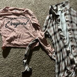 Two women small shirts